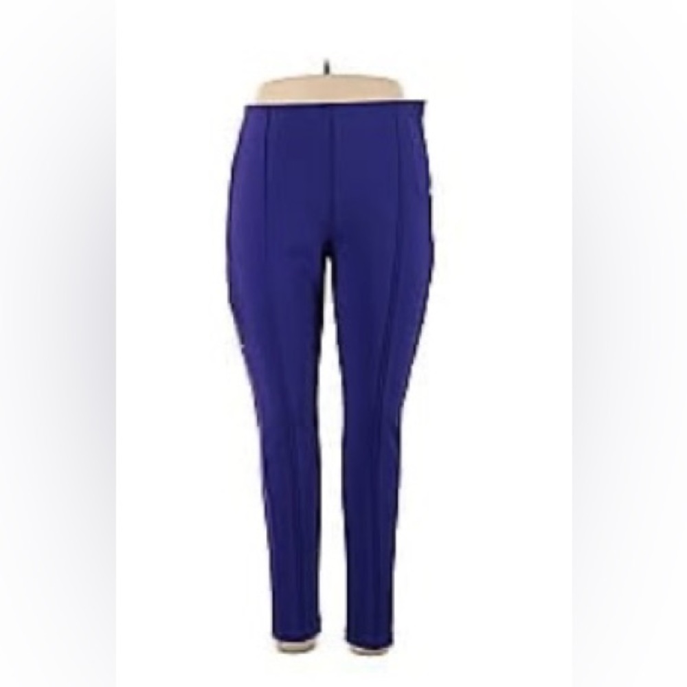Athleta Purple Pintuck Straight Leg Active Pants